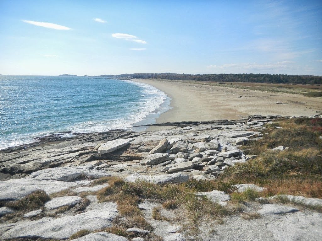 Scenic Maine beach