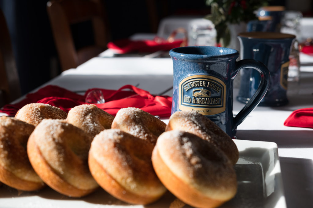 Donuts with house made maple syrup