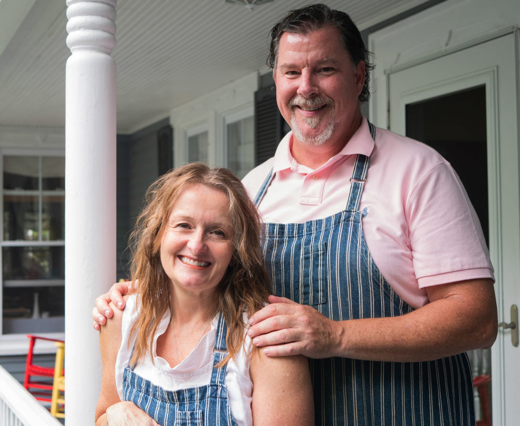 Dave & Kelleigh on Brewster House front porch