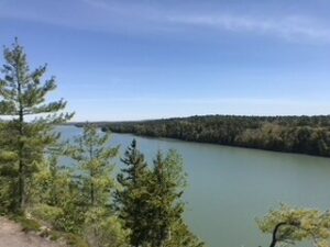 View from Overlook at top of CliffTrail in harpswell