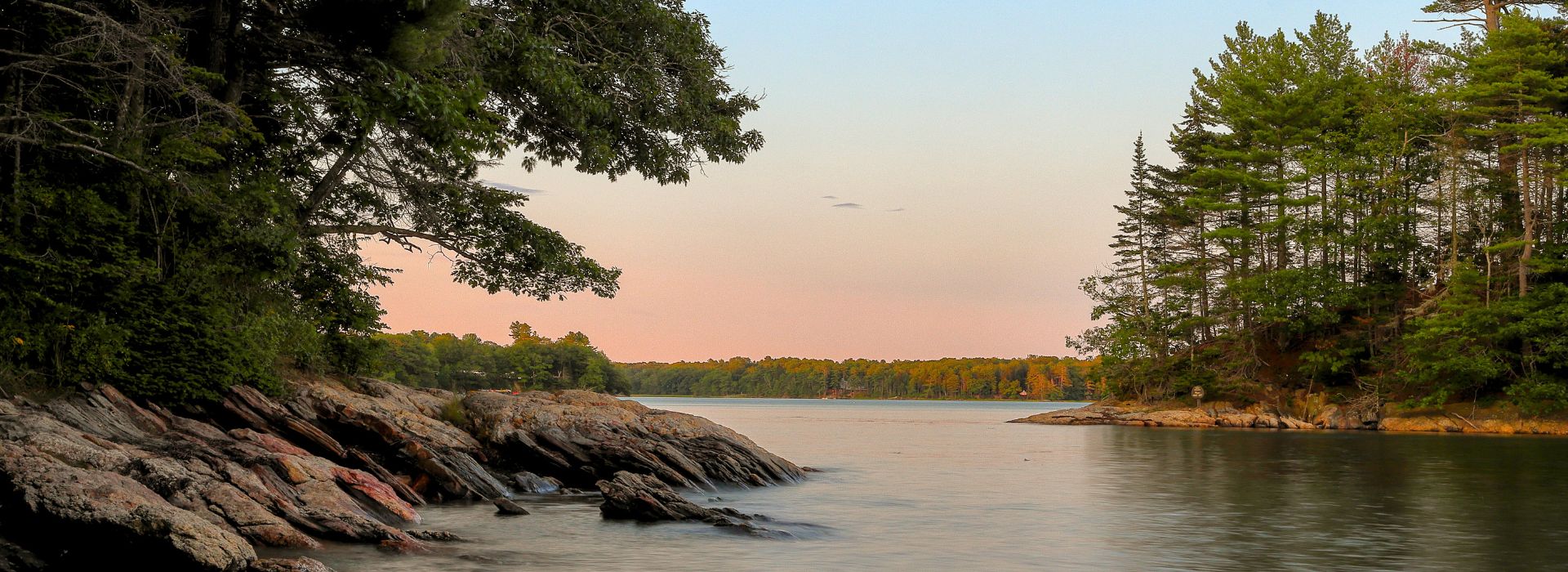 A summer evening on the water at Wolfe’s Neck State Park